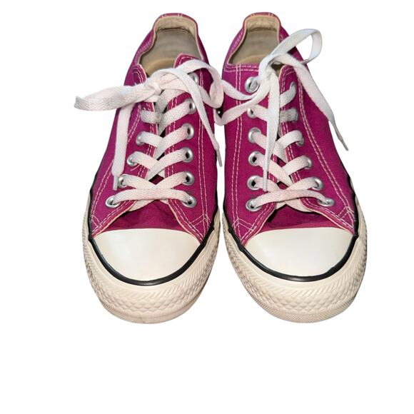 Converse All Star Pink Magenta White Chuck Taylor Paper Low Top Shoes size 7 - Picture 2 of 10
